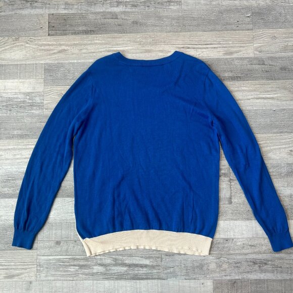 Modcloth Desert Cactus Blue Long Sleeve Sweater Size XL Lightweight J14 - Picture 6 of 6